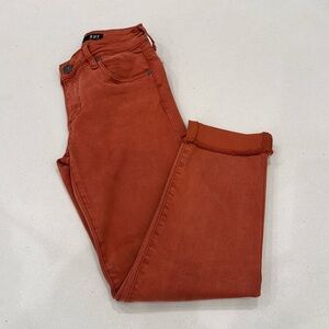 Kut From The Cloth “Amy” cropped jeans in RUST